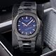 Best Replica Patek Philippe Nautilus Frosted Watch Solid Black 40mm (8)_th.jpg